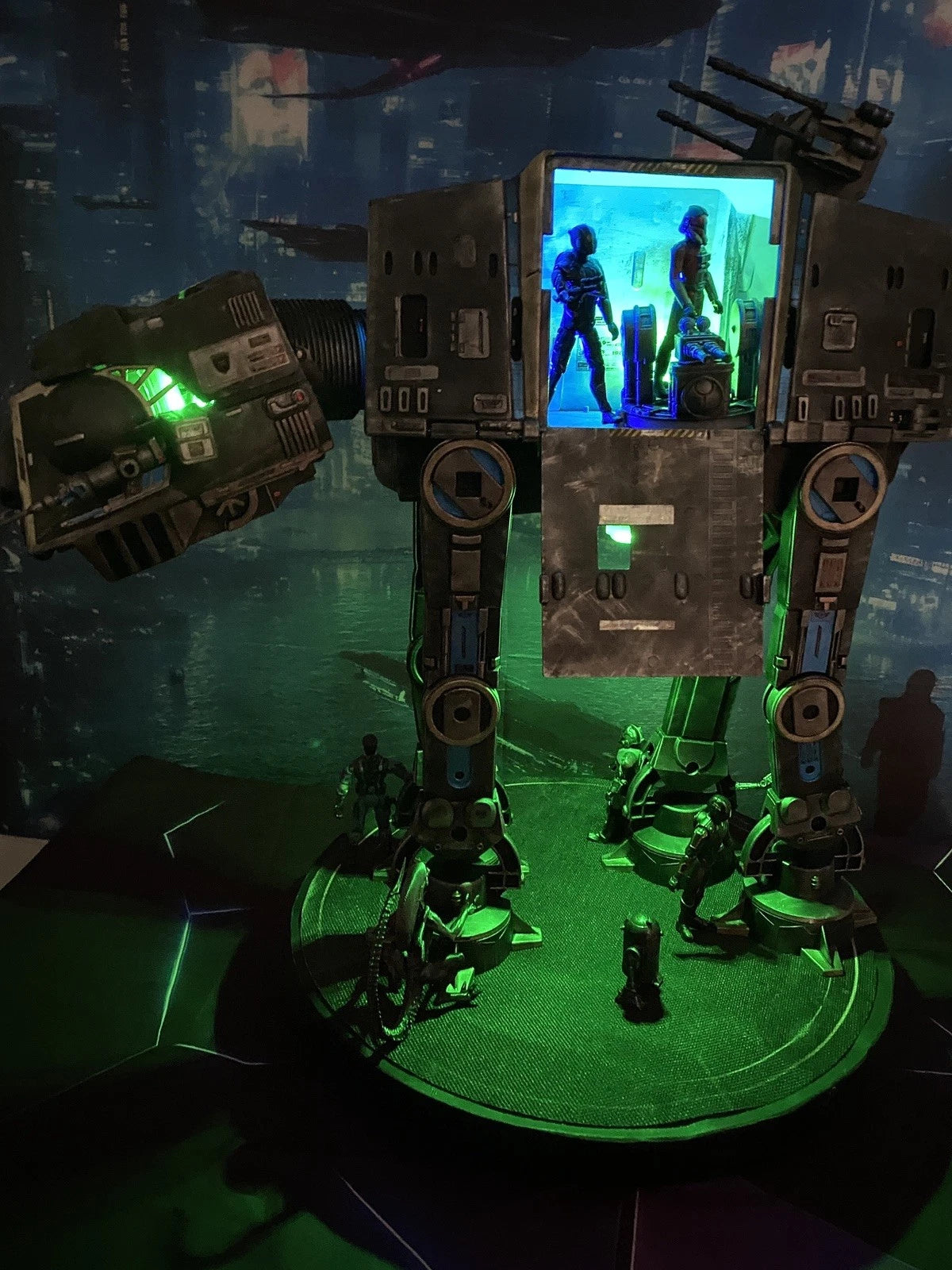 Star Wars AT-AT Aliens Weyland Yutani Custom Imperial vintage Kenner Diorama
