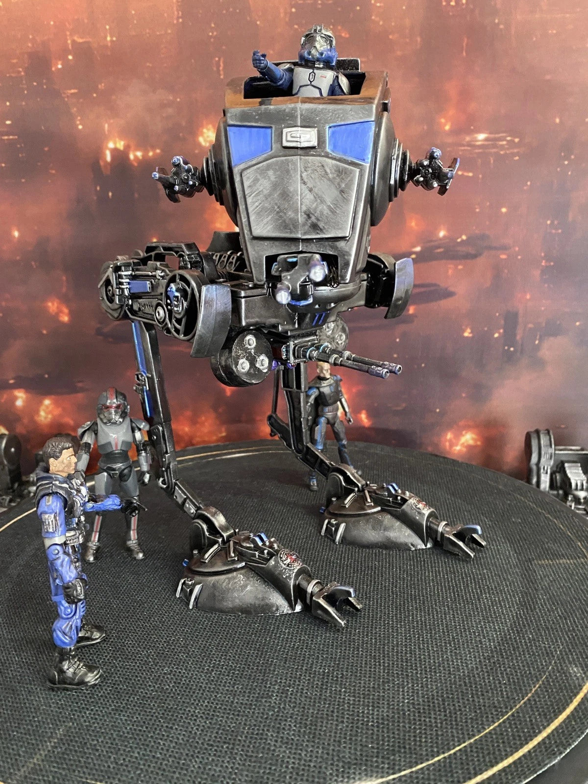 STAR WARS CUSTOM SHADOW TALON AT-ST COMMISSION HANDMADE VINTAGE KENNER COLLECTOR