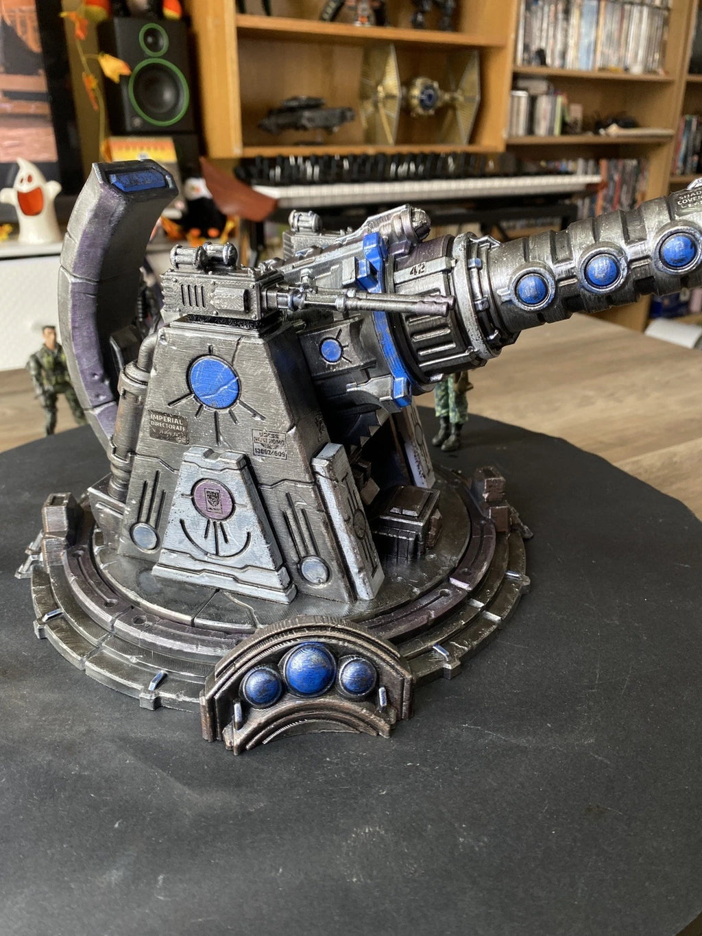 Bastion Sigma-9 Siege Cannon Emplacement | Warhammer 40K Custom Display Terrain