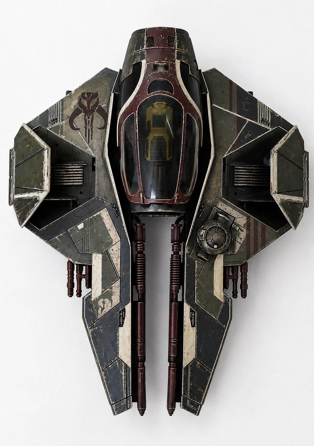 Mandalorian Starfighter Commission Star Wars Andor Vintage Sith Kenner Custom