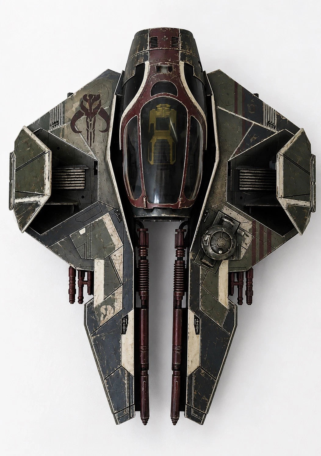Mandalorian Starfighter Commission Star Wars Andor Vintage Sith Kenner Custom