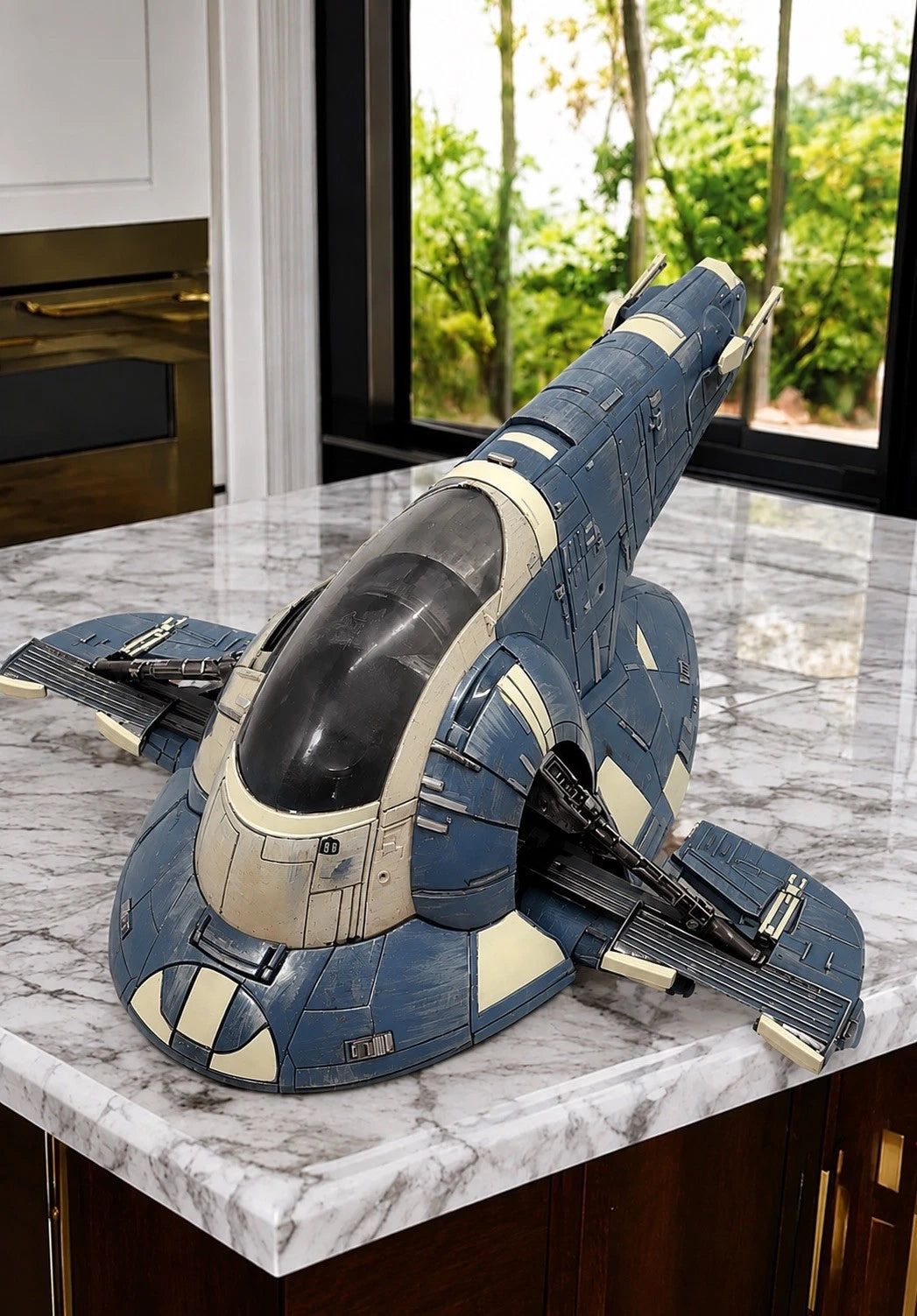 Star Wars Slave 1 Boba Fett Mandalorian Custom Repaint Commission Firespray