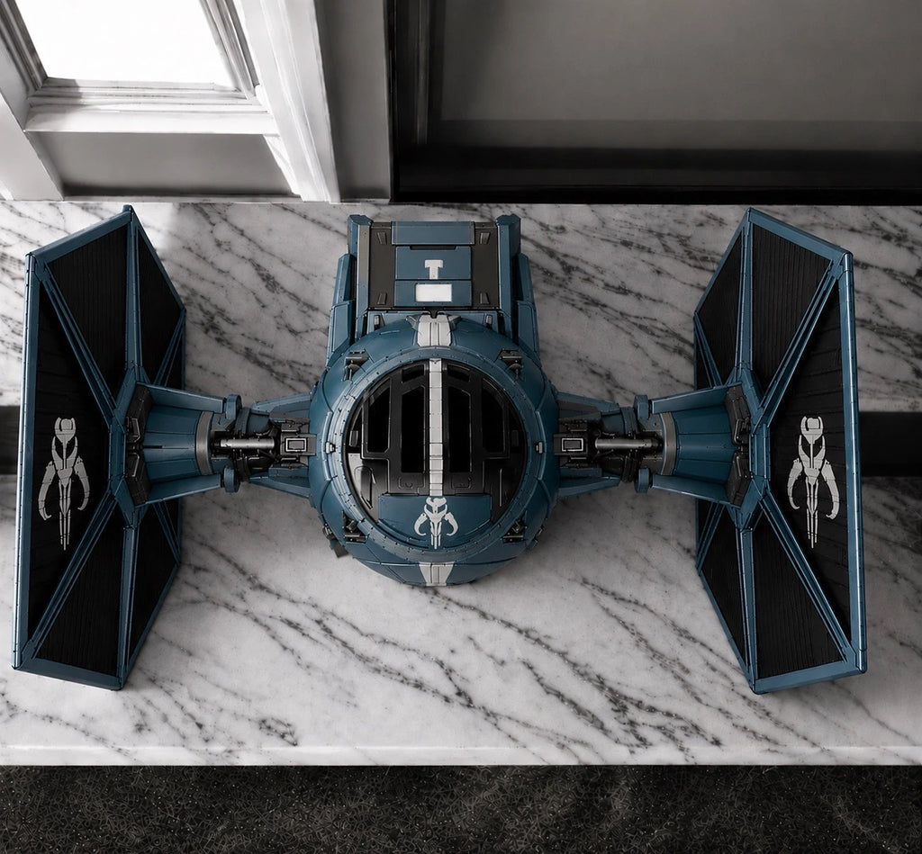 Mandalorian TIE Fighter Commission Star Wars Andor Vintage Sith Kenner Custom