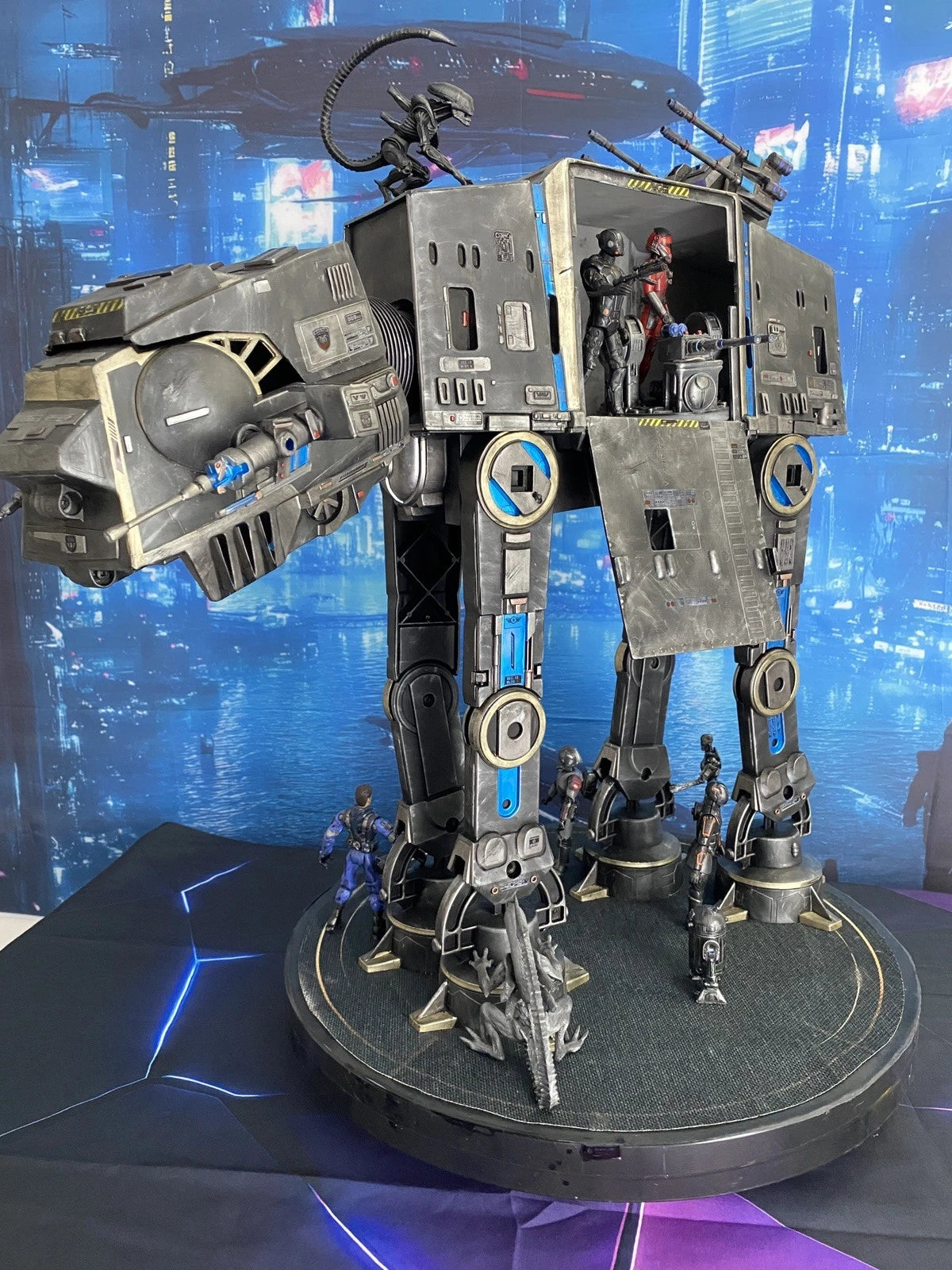 Star Wars AT-AT Aliens Weyland Yutani Custom Imperial vintage Kenner Diorama