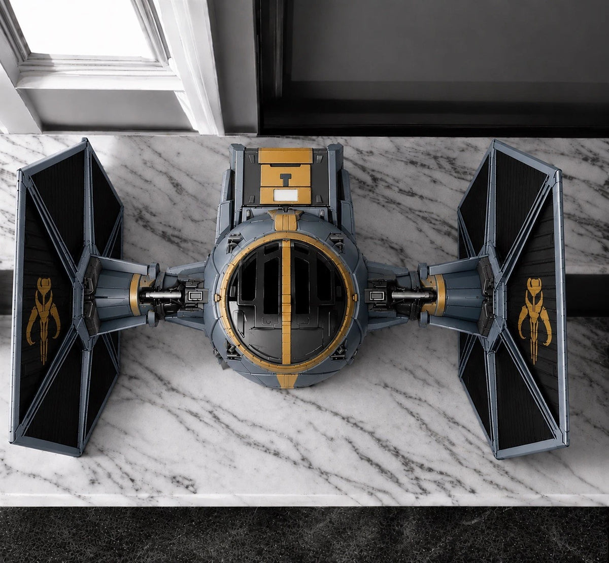 Mandalorian TIE Fighter Commission Star Wars Andor Vintage Sith Kenner Custom