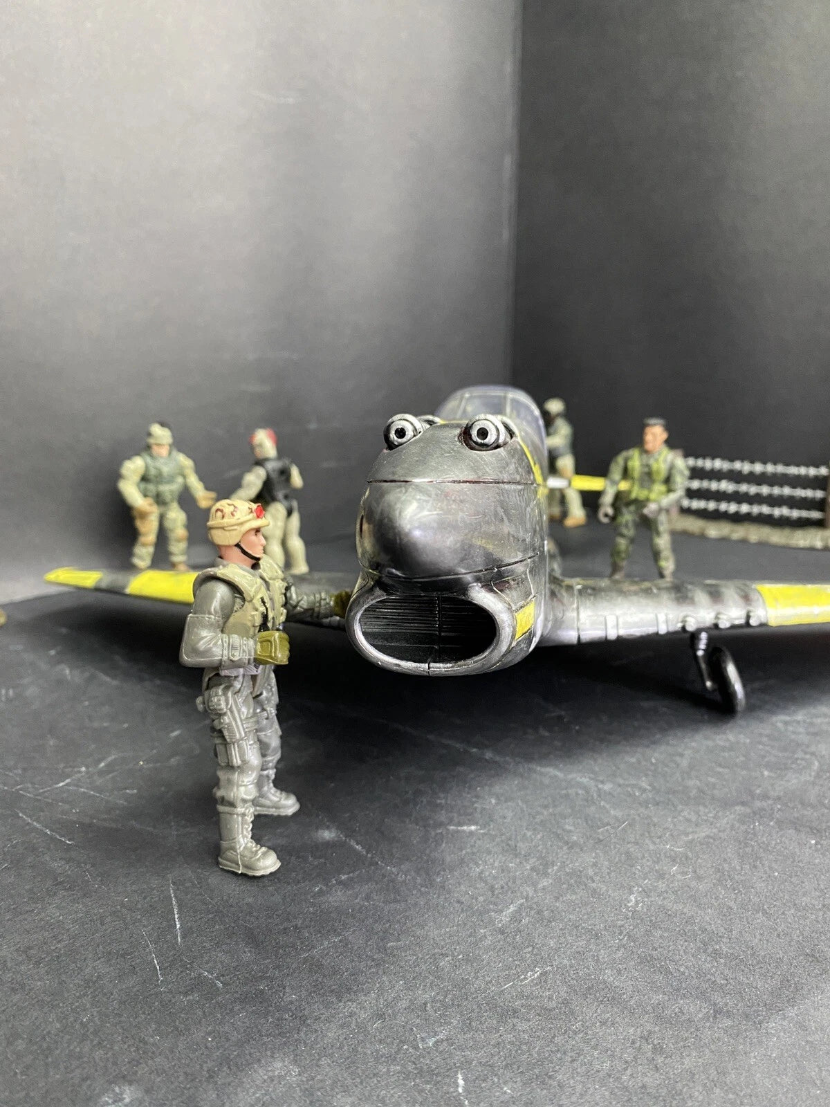 GI JOE COBRA Developmental Night Viper VX-9 Jet Fighter 1:18 handpainted Custom
