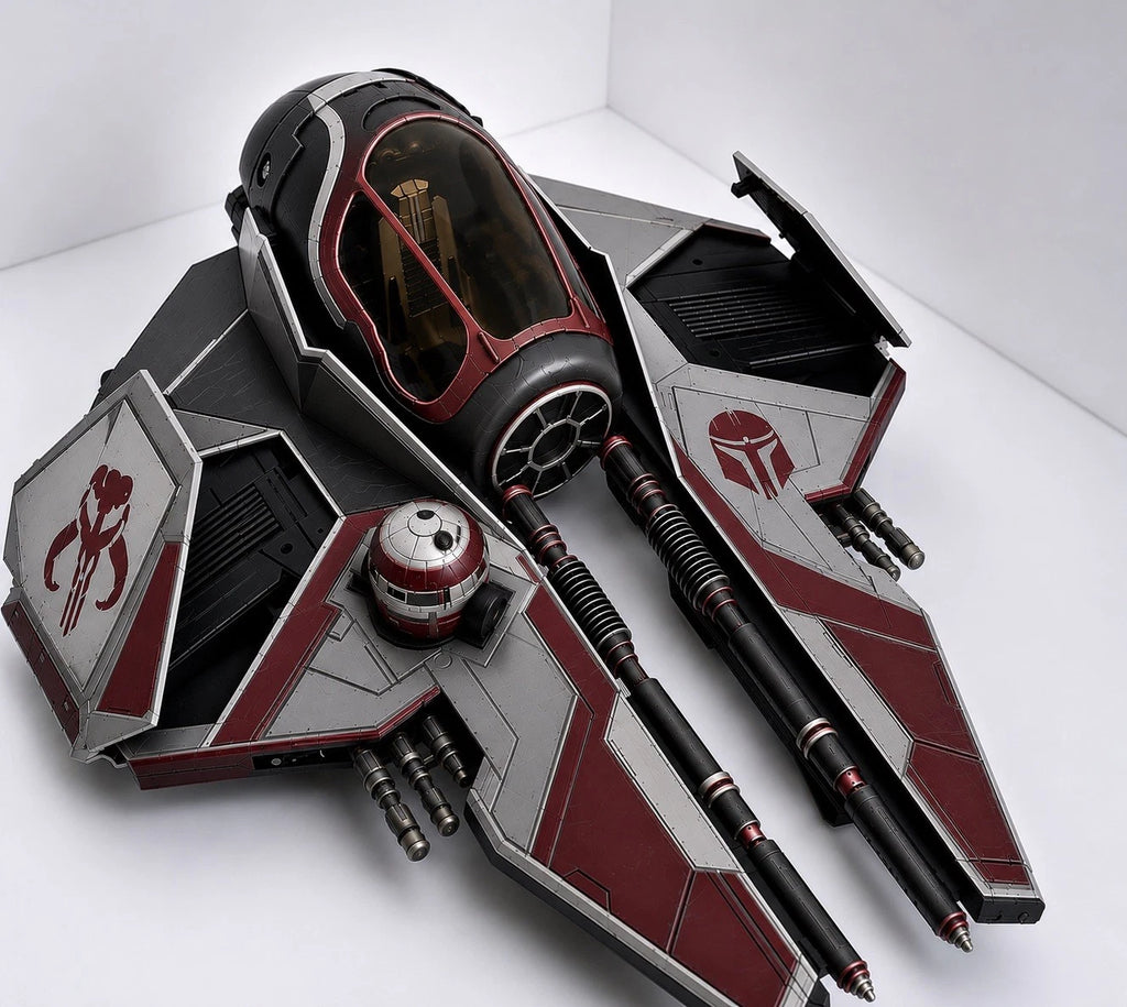 Mandalorian Starfighter Commission Star Wars Andor Vintage Sith Kenner Custom