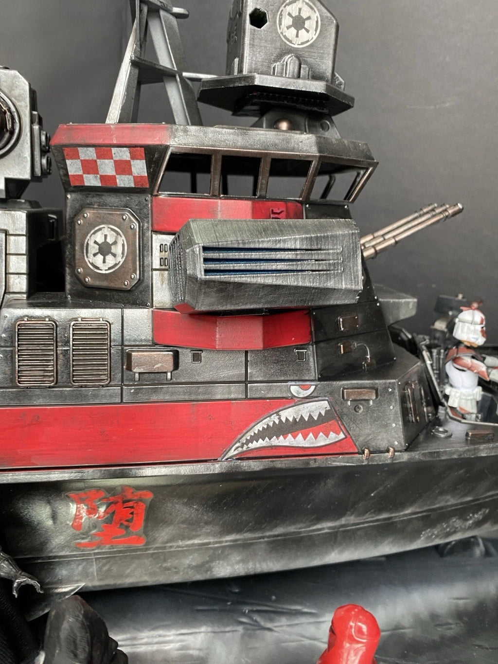 Imperial Harbour Defence Gunboat | Custom Mandalorian Star Wars Sith Diorama