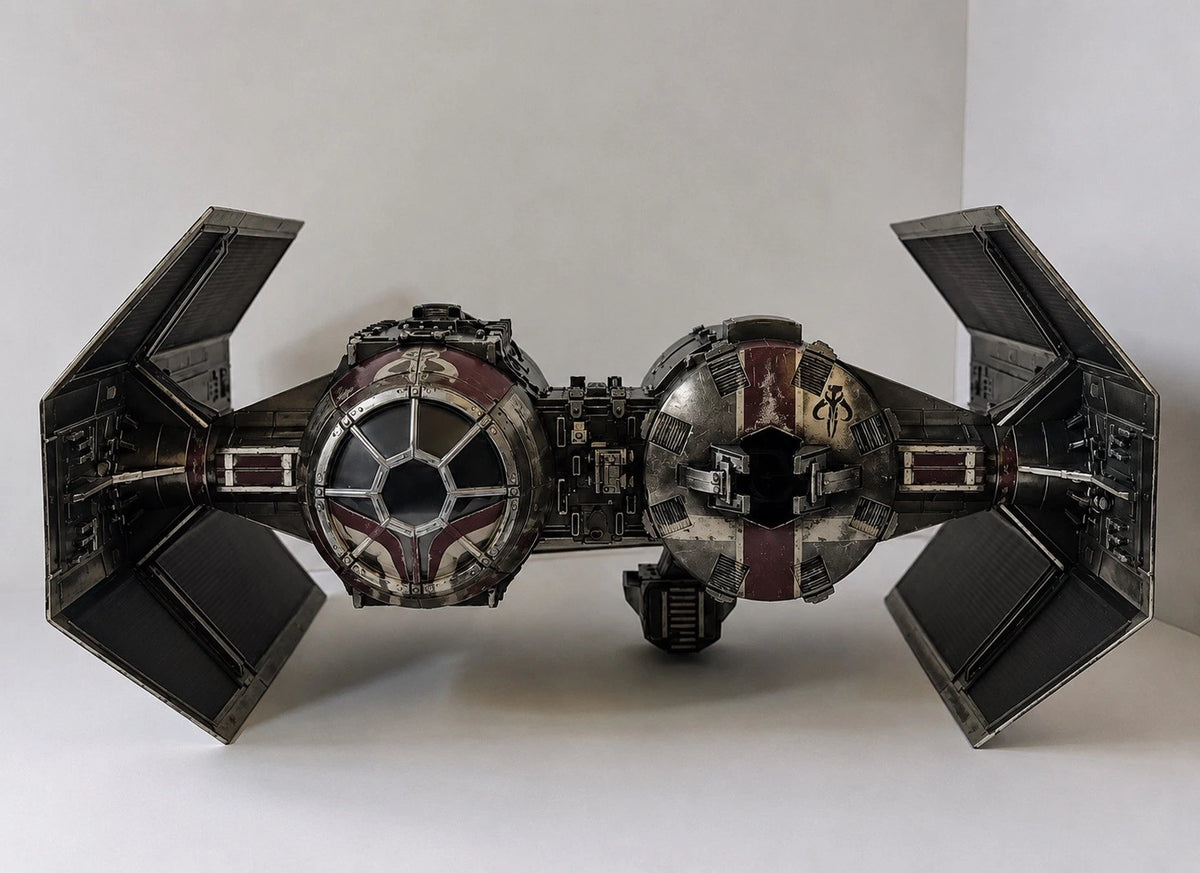Mandalorian TIE Bomber Commission Star Wars Andor Vintage Sith Kenner Custom