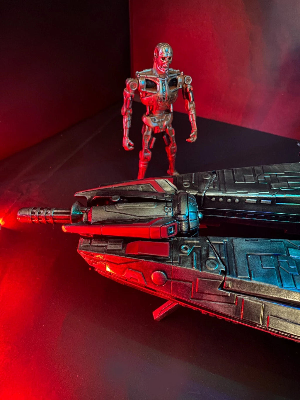 Terminator Hunter Killer Drone Skynet Cyberdyne T800 Rare Kenner Custom 57cm L - view 4