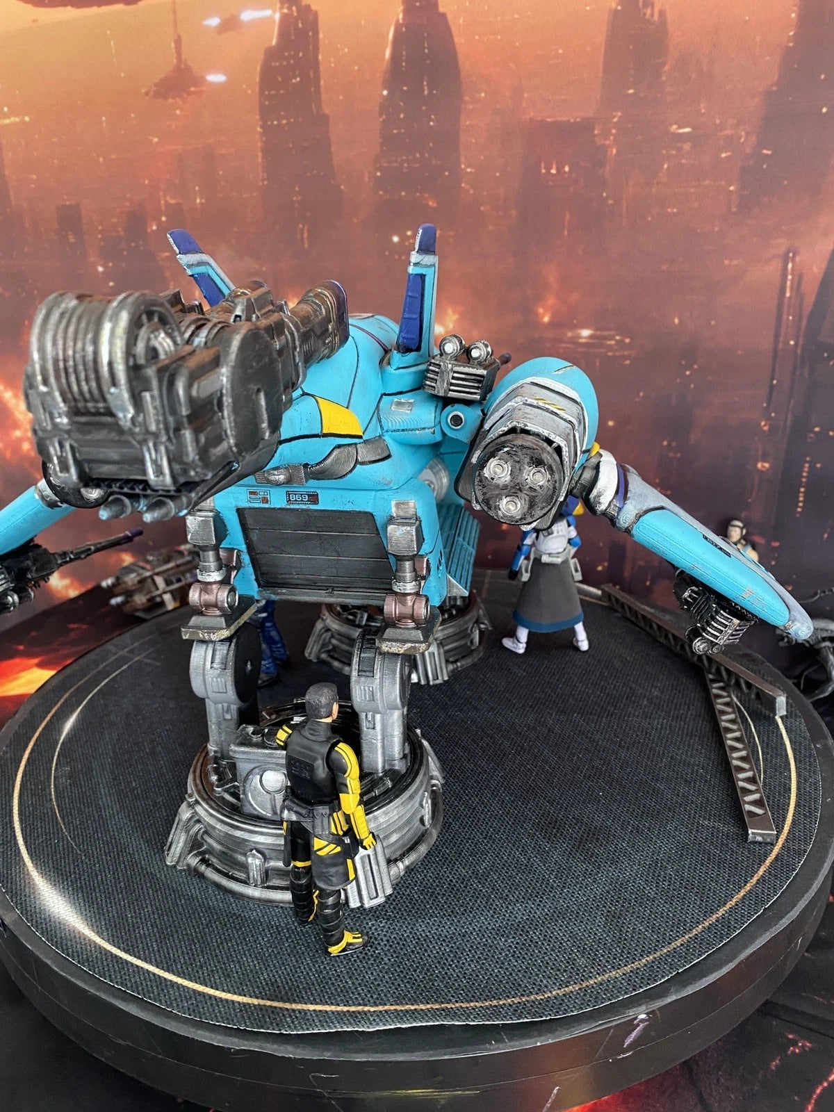 Tyrell Sector Interceptor K-410 | Custom Blade Runner Gunship vintage Diorama