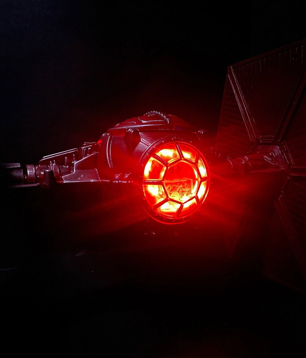 STAR WARS Obsidian Fang Tie Fighter Interceptor | Hand Painted Sith Starfighter - view 4