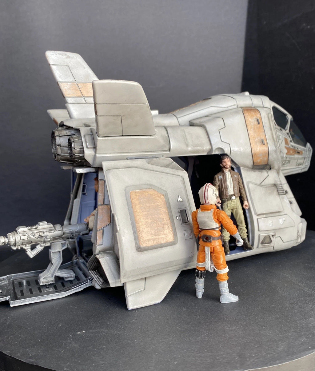 Star Wars DUSTWING K-71 Desert Rebel Shuttle — Custom Gunship w/ LED Light Kit