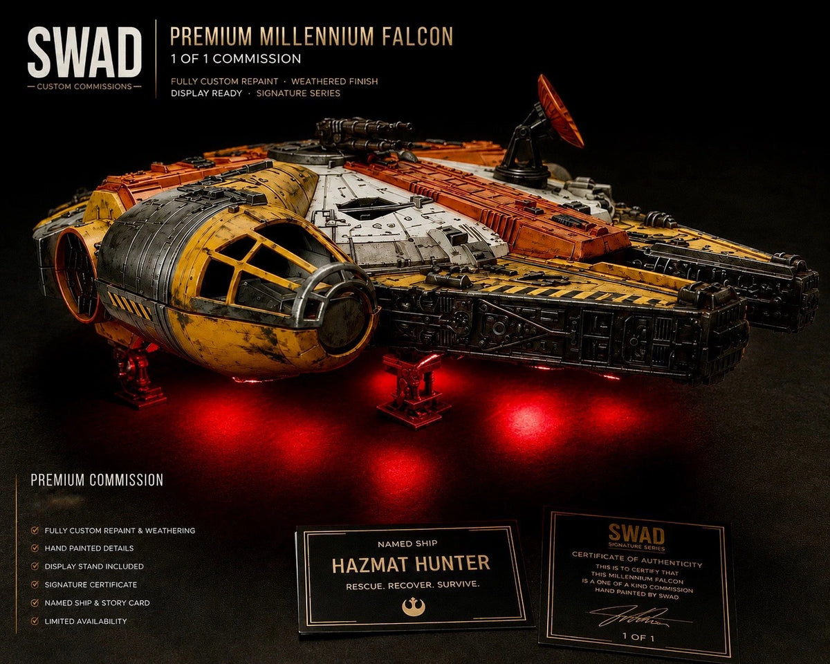 STAR WARS MILLENNIUM FALCON COMMISSION HANDMADE VINTAGE KENNER COLLECTOR CUSTOM