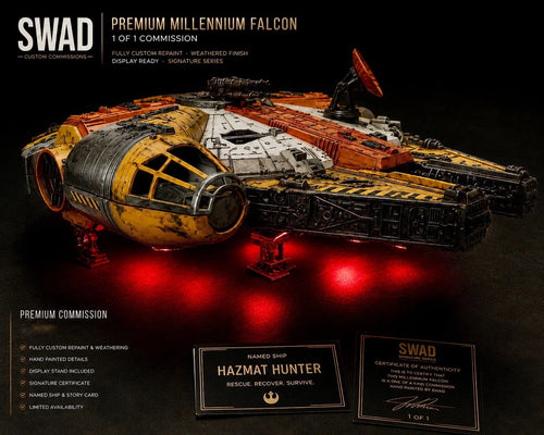 STAR WARS MILLENNIUM FALCON COMMISSION HANDMADE VINTAGE KENNER COLLECTOR CUSTOM