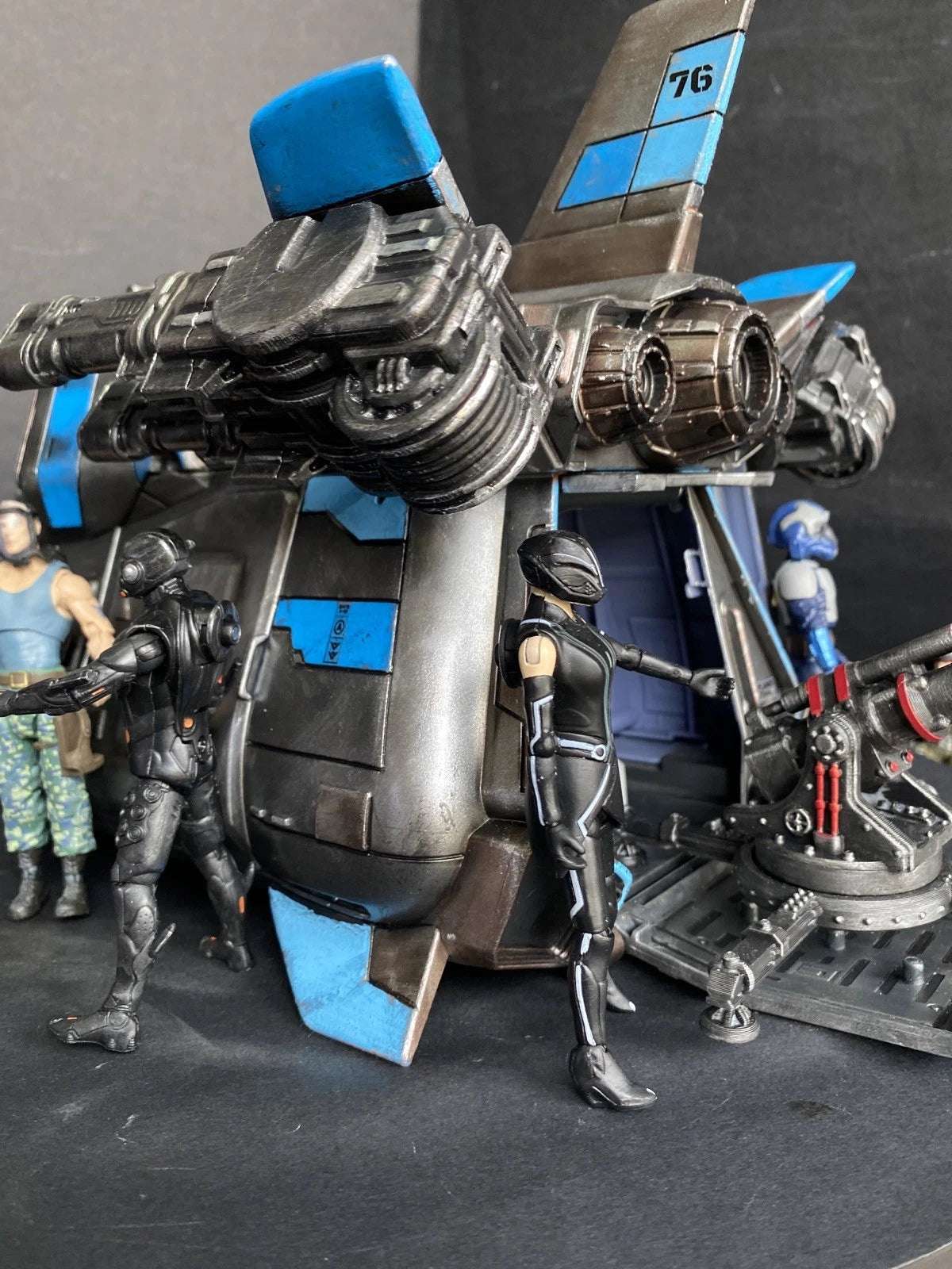 COBRA SKY MAMBA T-5 VTOL Gunship — Custom 3.75” vintage GI Joe collectible
