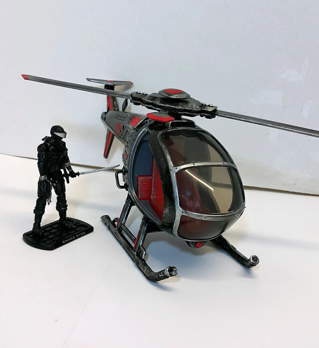 GI JOE COBRA HELICOPTOR DEVELOPMENTAL FANG 1:18 Collectible  Vintage Custom - view 12