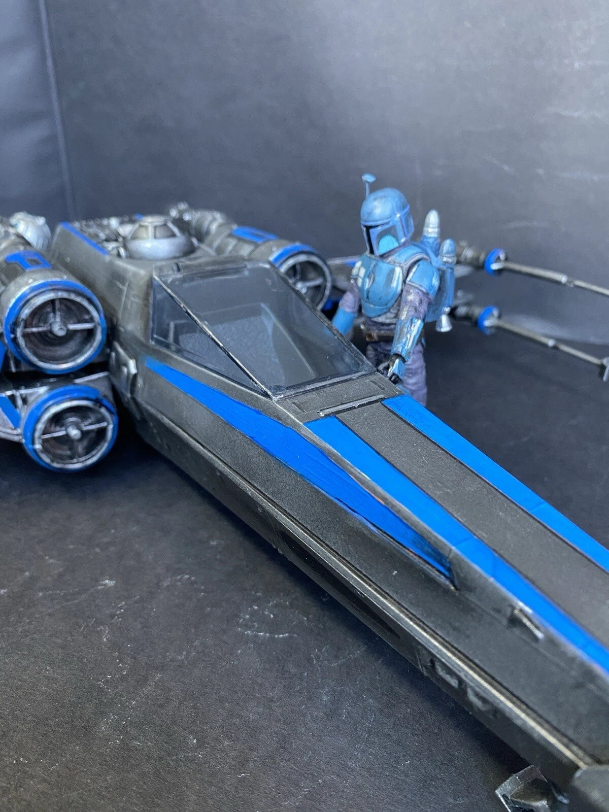 Star Wars RZ-9 “Nightglass” X-wing Interceptor | Custom Starfighter Diorama