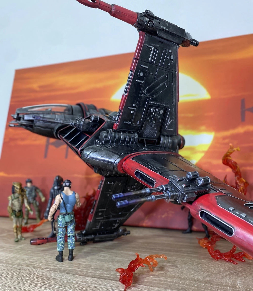 Sable Lancer — Custom Star Wars B-Wing Fighter Vintage Kenner Sith Jedi Custom