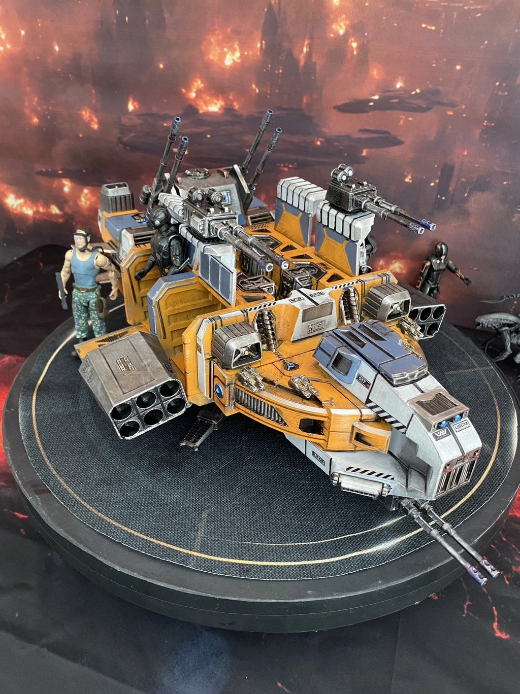 Aliens USCM NEX-8 Xeno Containment Dropship Diorama Romulus Vehicle Custom