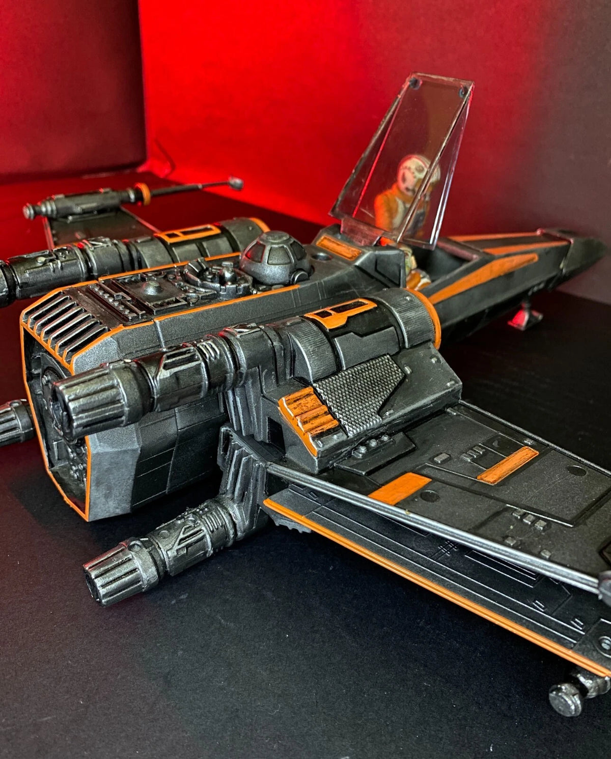 Star Wars X Wing Fighter Vintage Kenner Custom ROTJ Death Star Battle Fighter