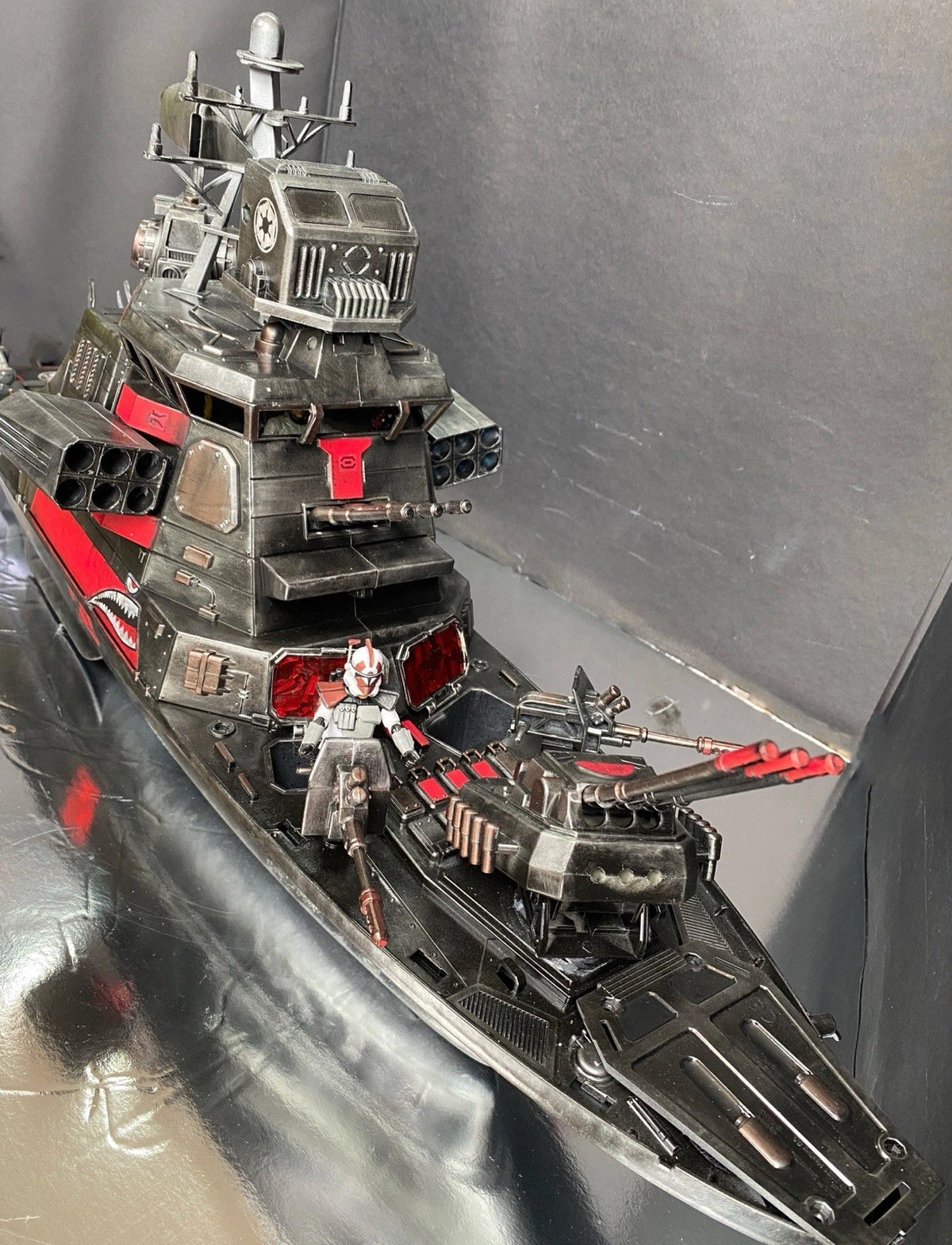 Custom Cobra Ironclad River Fortress Gunboat | G.I. Joe 3.75” Scale | Handmade