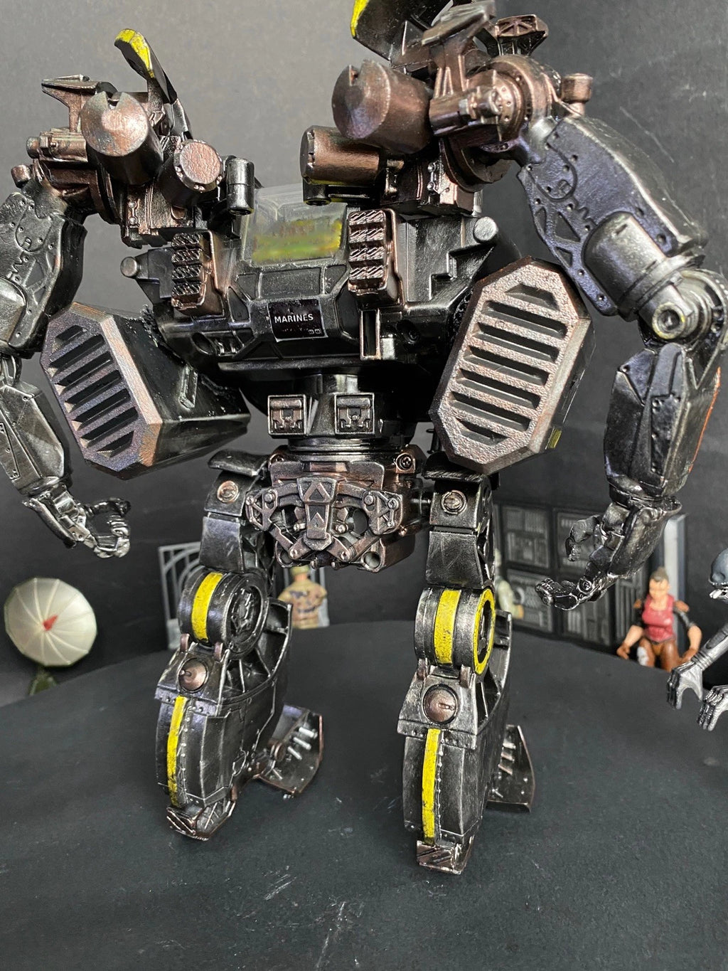 GI JOE COBRA CUSTOM SIEGE MECH WALKER 3.75 HASBRO VINTAGE VEHICLE COLLECTIBLE
