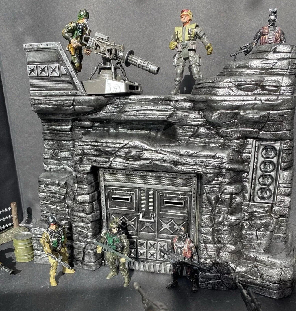 GI JOE COBRA DEVELOPMENTAL TERROR DOME Diorama 1:18 Snake Destro Vintage Custom
