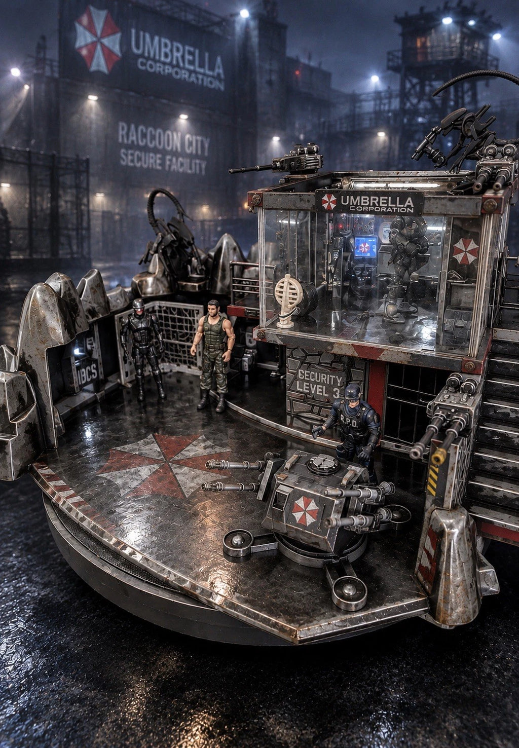 DIORAMA RESIDENT EVIL CUSTOM COMMISSION 3.75 1:18 VINTAGE HASBRO COLLECTIBLE
