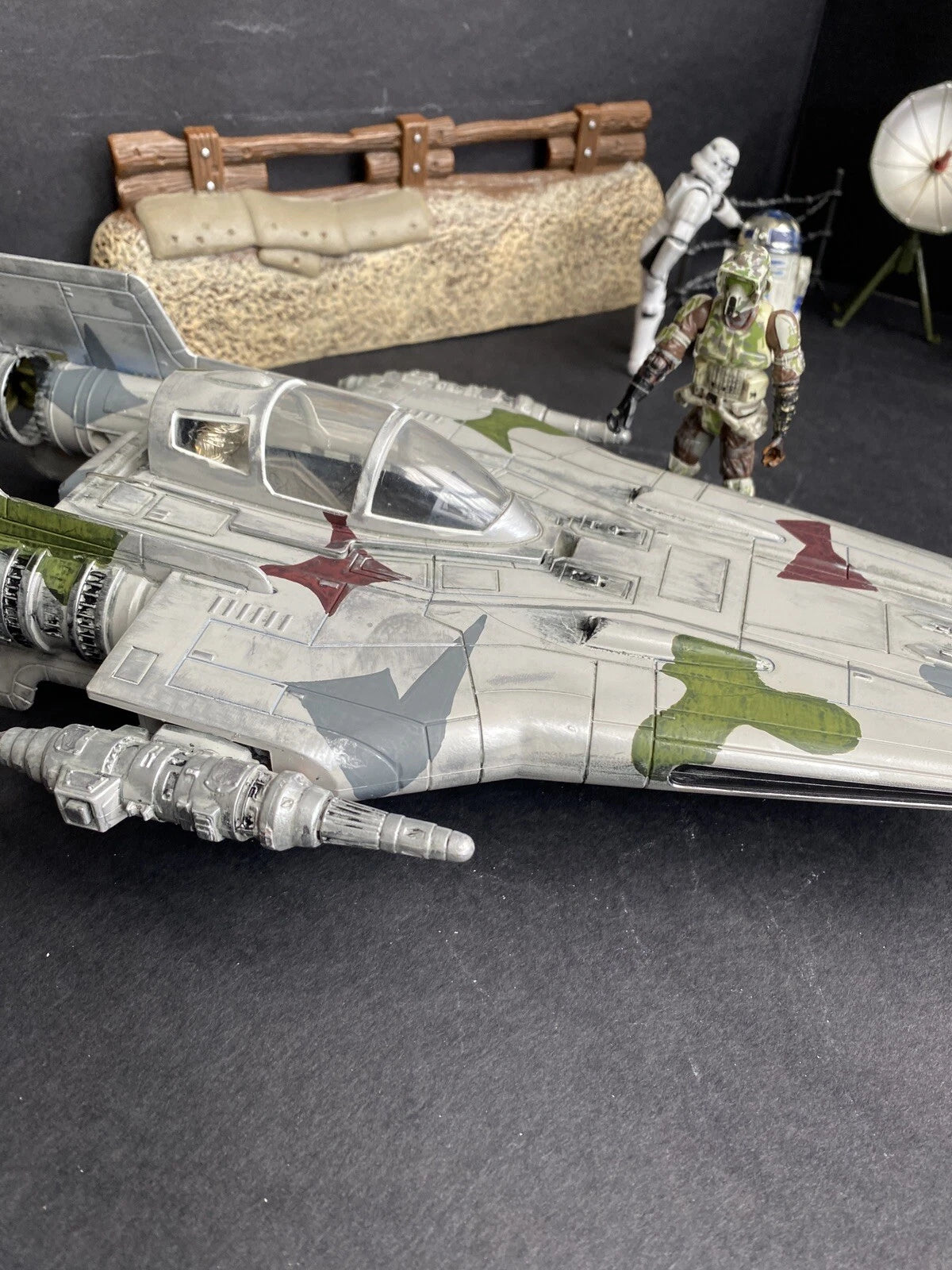 A-Wing “Hunter’s Fang” –  Rebel Interceptor Kashyyyk Camo Starfighter Star Wars
