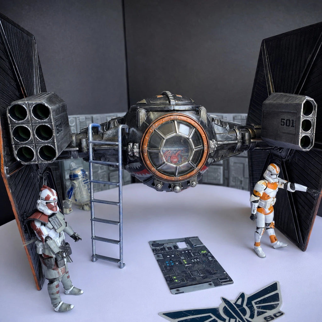 Star Wars TIE Fighter Custom Imperial Andor Rogue One Kenner Vintage Sith Empire