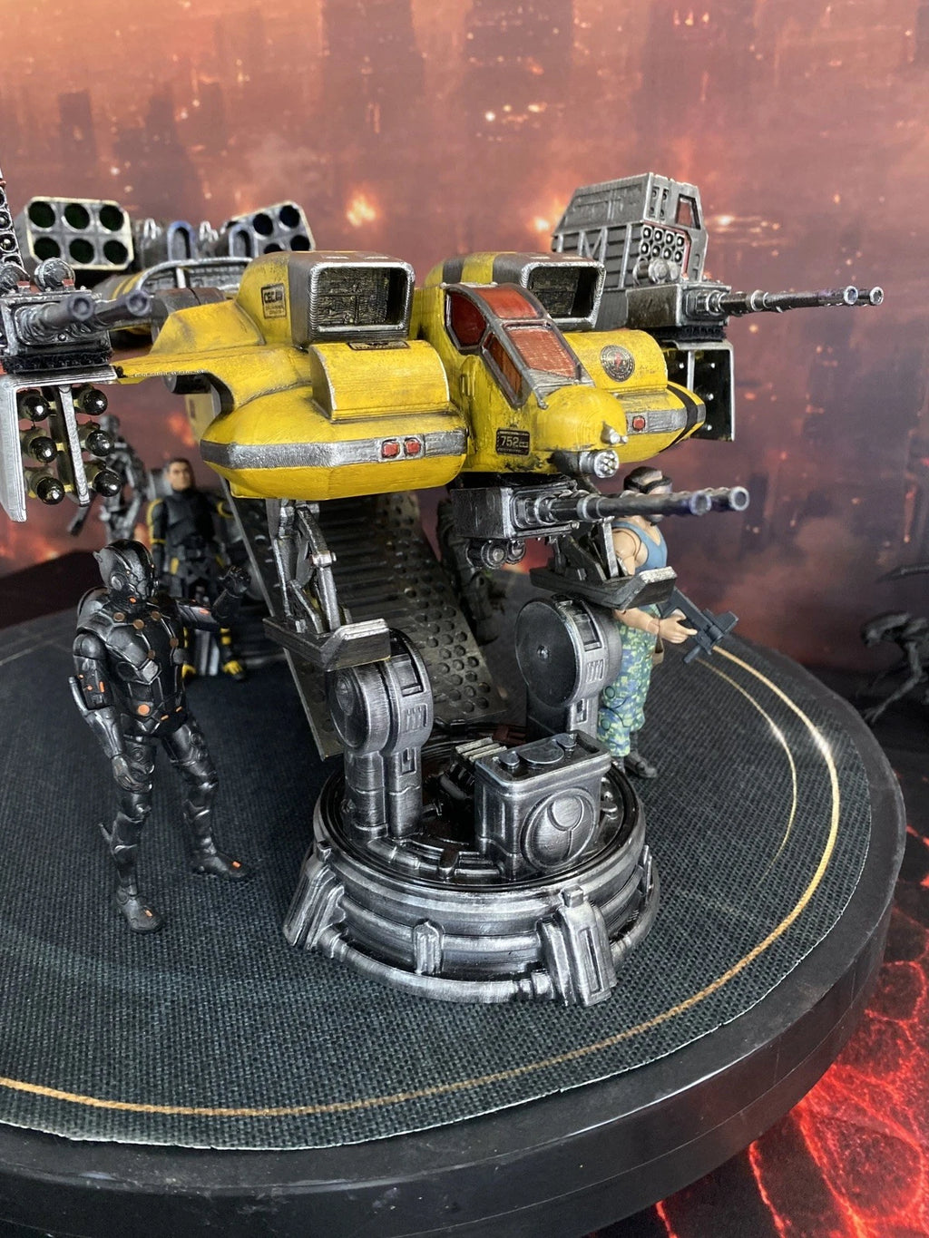 Aliens TITANIUM Gunship Colonial Marines Interceptor Romulus Earth Custom