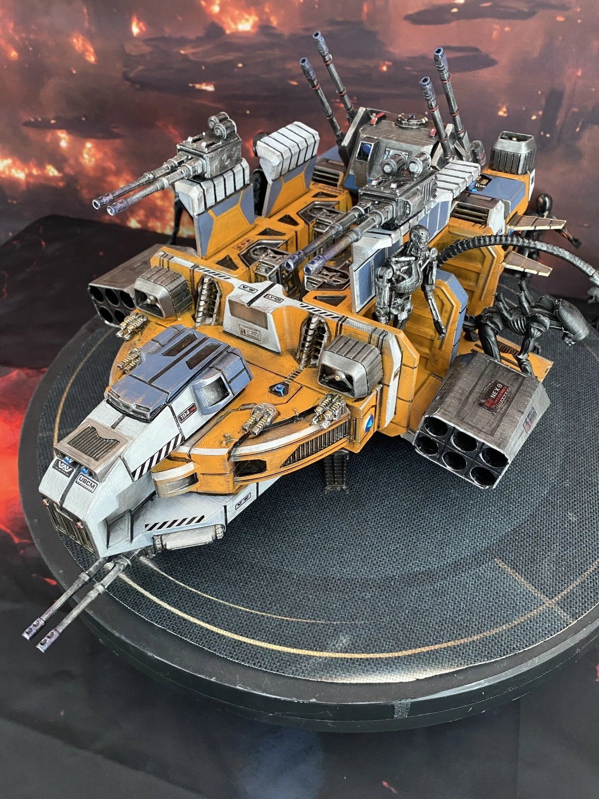 Aliens USCM NEX-8 Xeno Containment Dropship Diorama Romulus Vehicle Custom