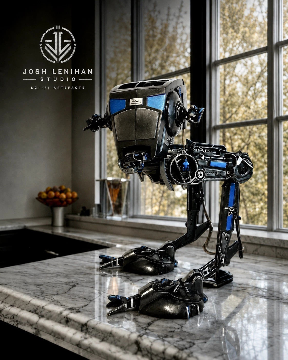 Night Warden Star Wars AT-ST Scout Walker (1:18 / 3.75 Hand-Painted One-Off)