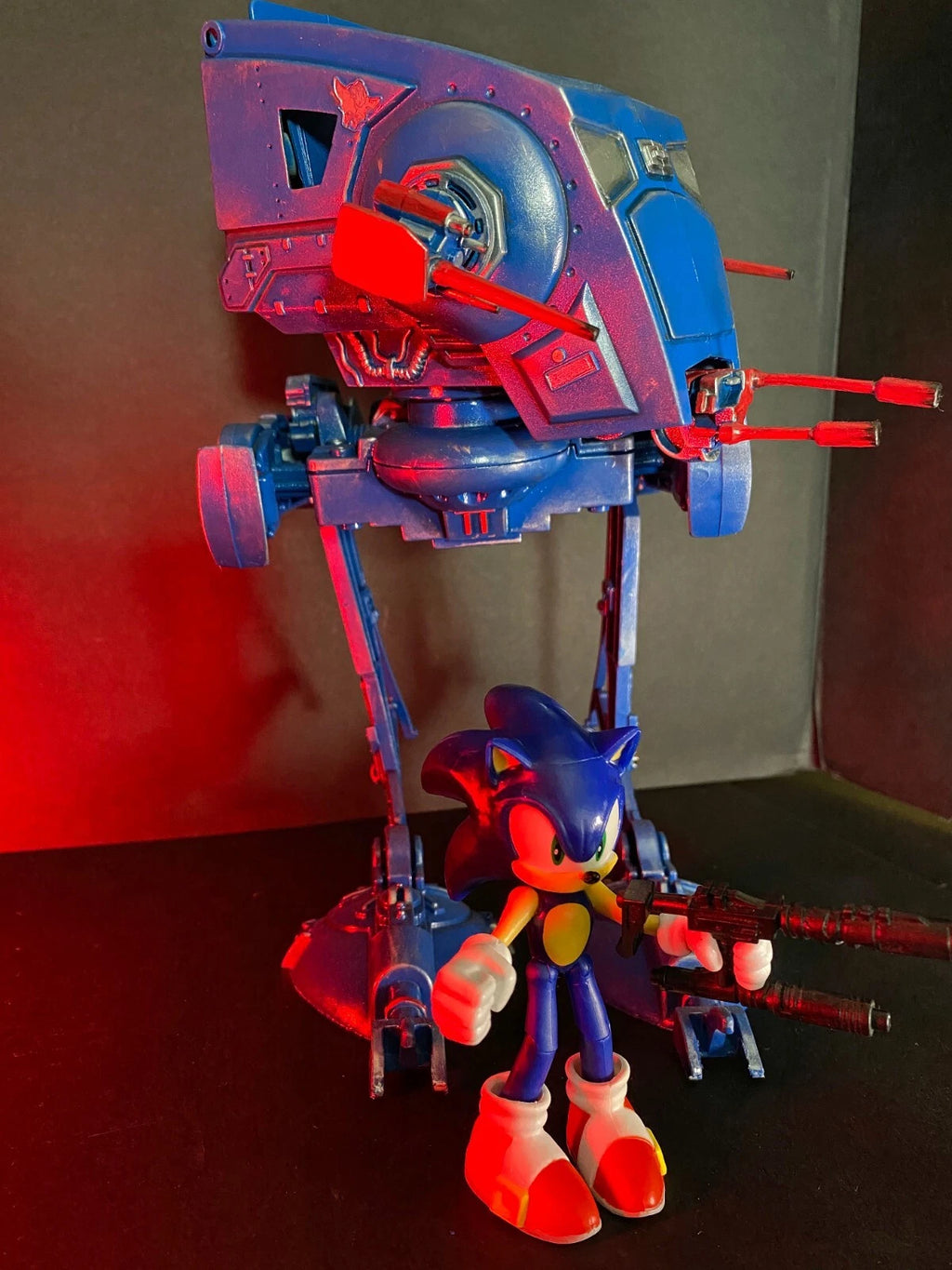 Sonic the Hedgehog x Star Wars AT ST Vintage Kenner Sega Custom - view 7