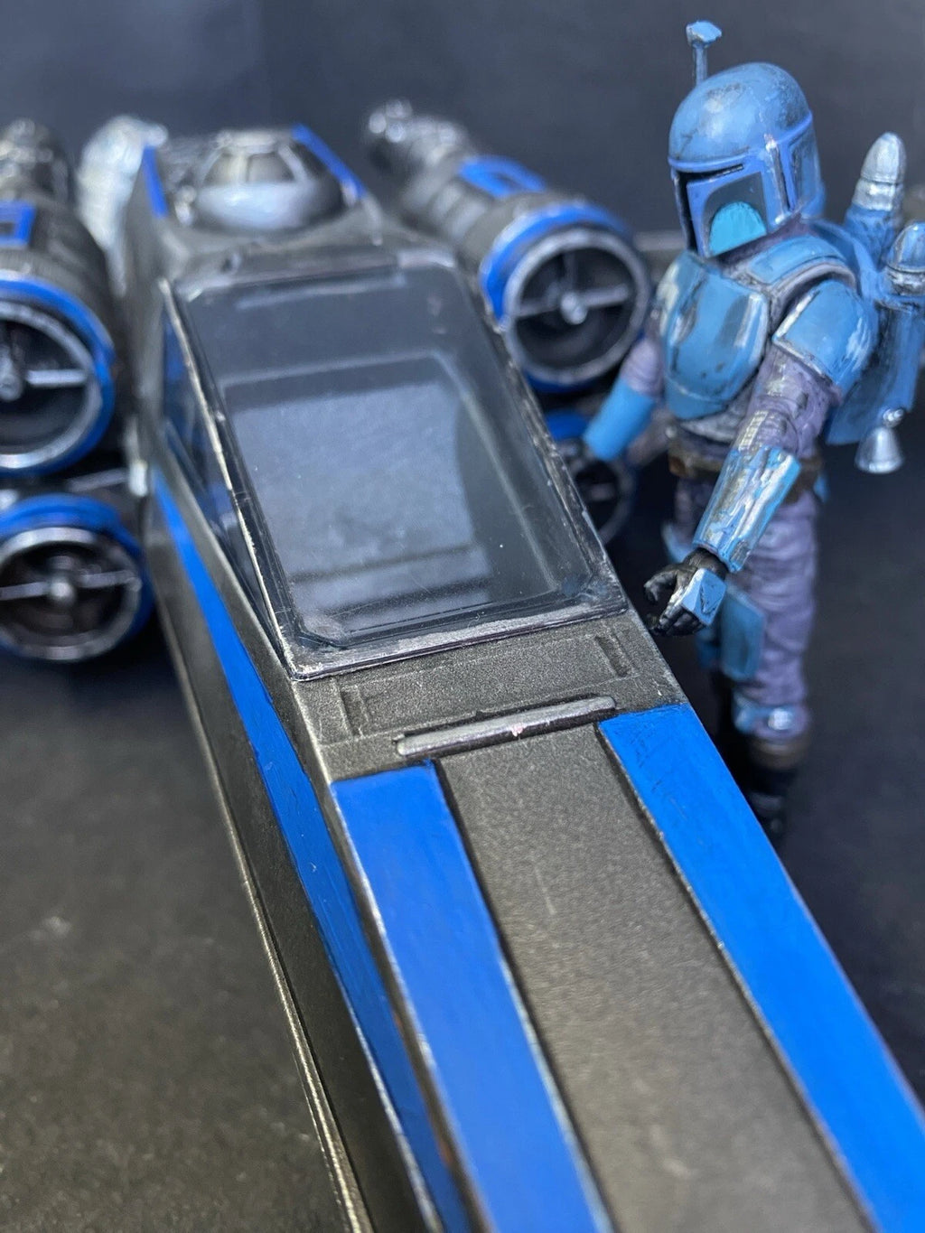 Star Wars RZ-9 “Nightglass” X-wing Interceptor | Custom Starfighter Diorama