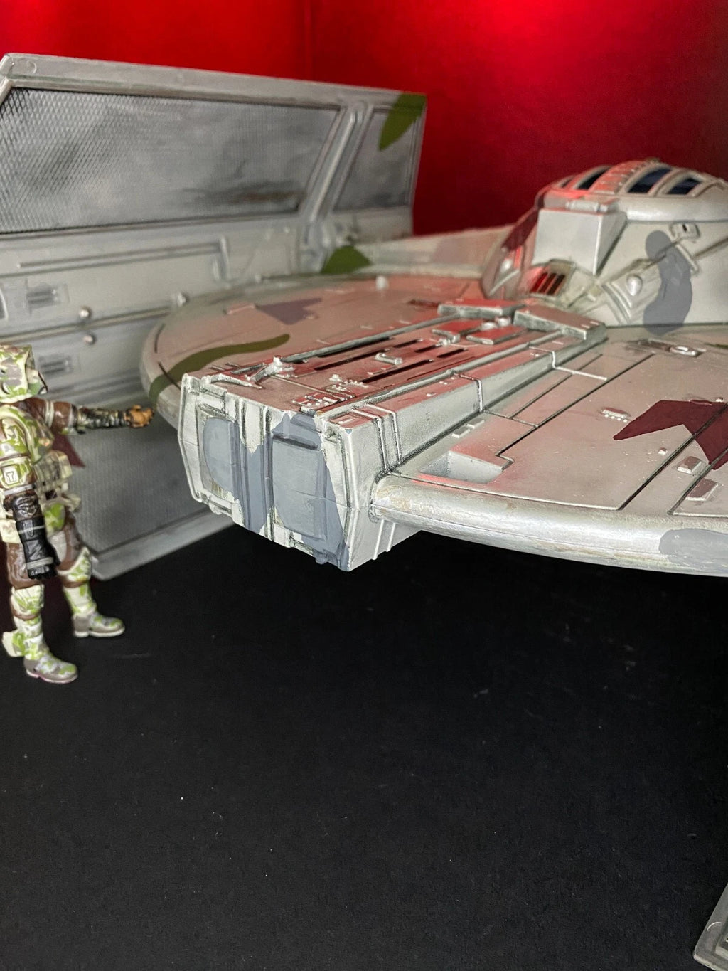 Star Wars Jungle Recon Tie Fighter Interceptor Sith Empire Vintage Kenner Custom - view 5
