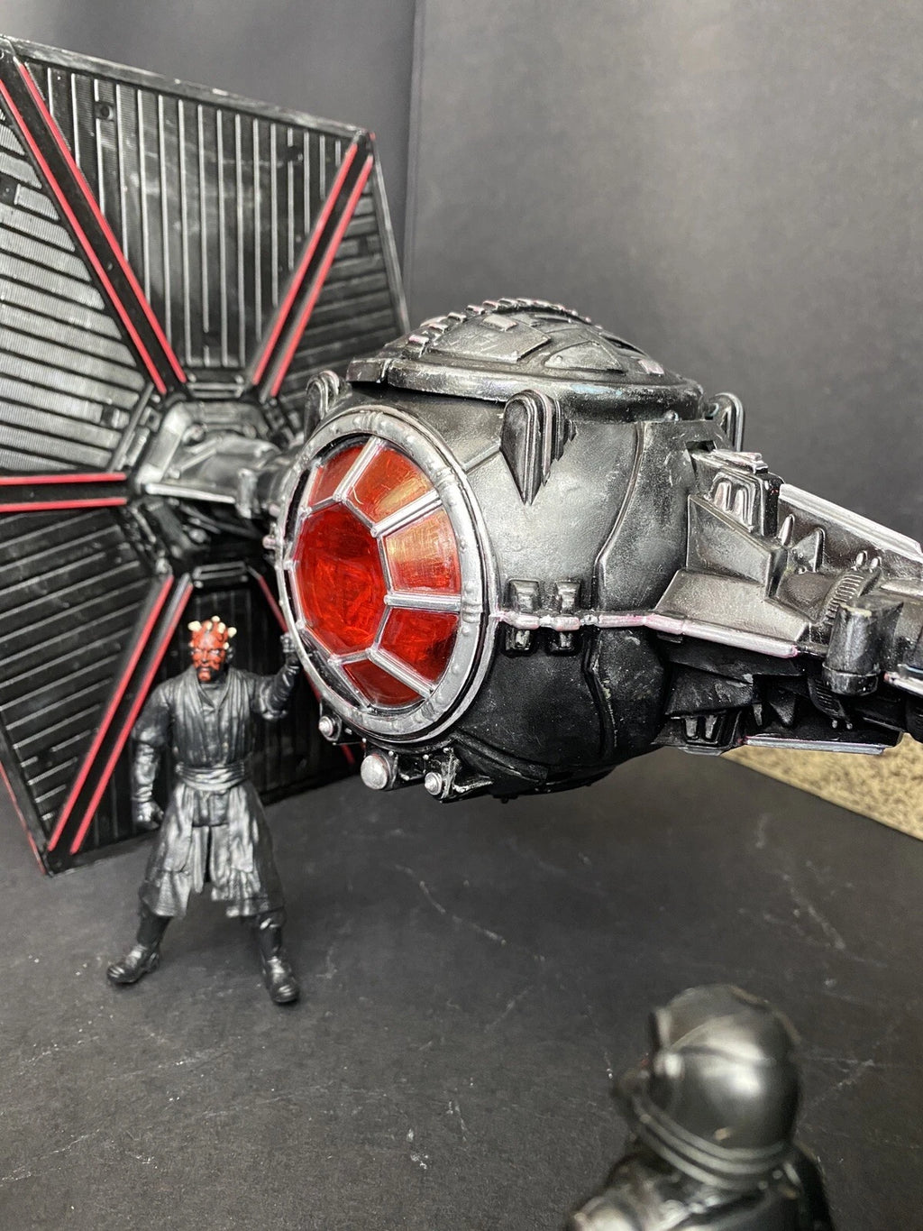 Star Wars Crimson Talon TIE Hunter | Custom Hand-Painted Imperial Tie  Fighter - view 16