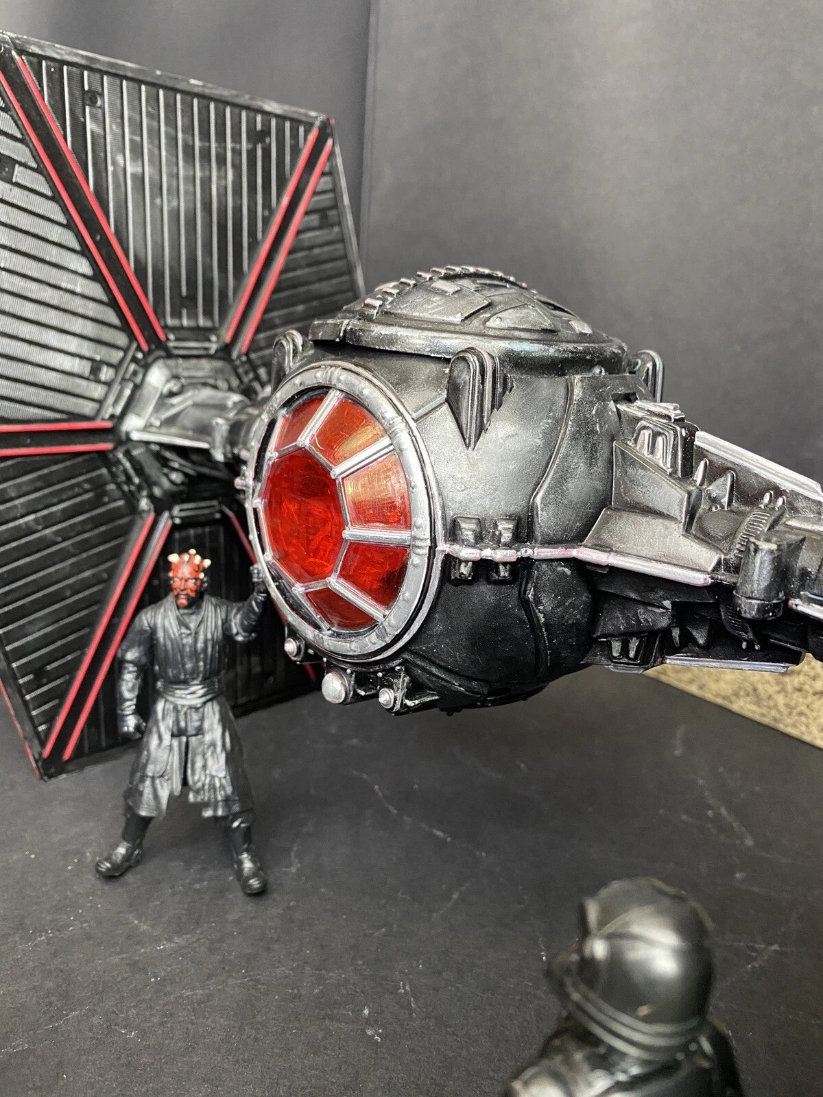 Star Wars Crimson Talon TIE Hunter | Custom Hand-Painted Imperial Tie  Fighter - view 16