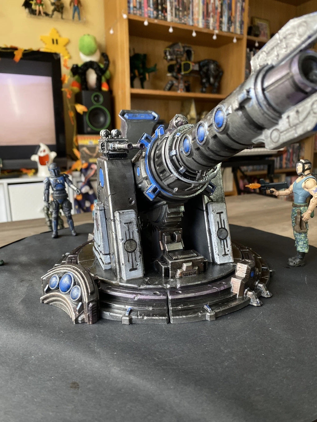 Bastion Sigma-9 Siege Cannon Emplacement | Warhammer 40K Custom Display Terrain