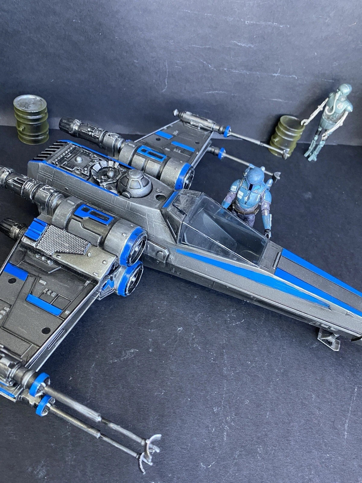 Star Wars RZ-9 “Nightglass” X-wing Interceptor | Custom Starfighter Diorama