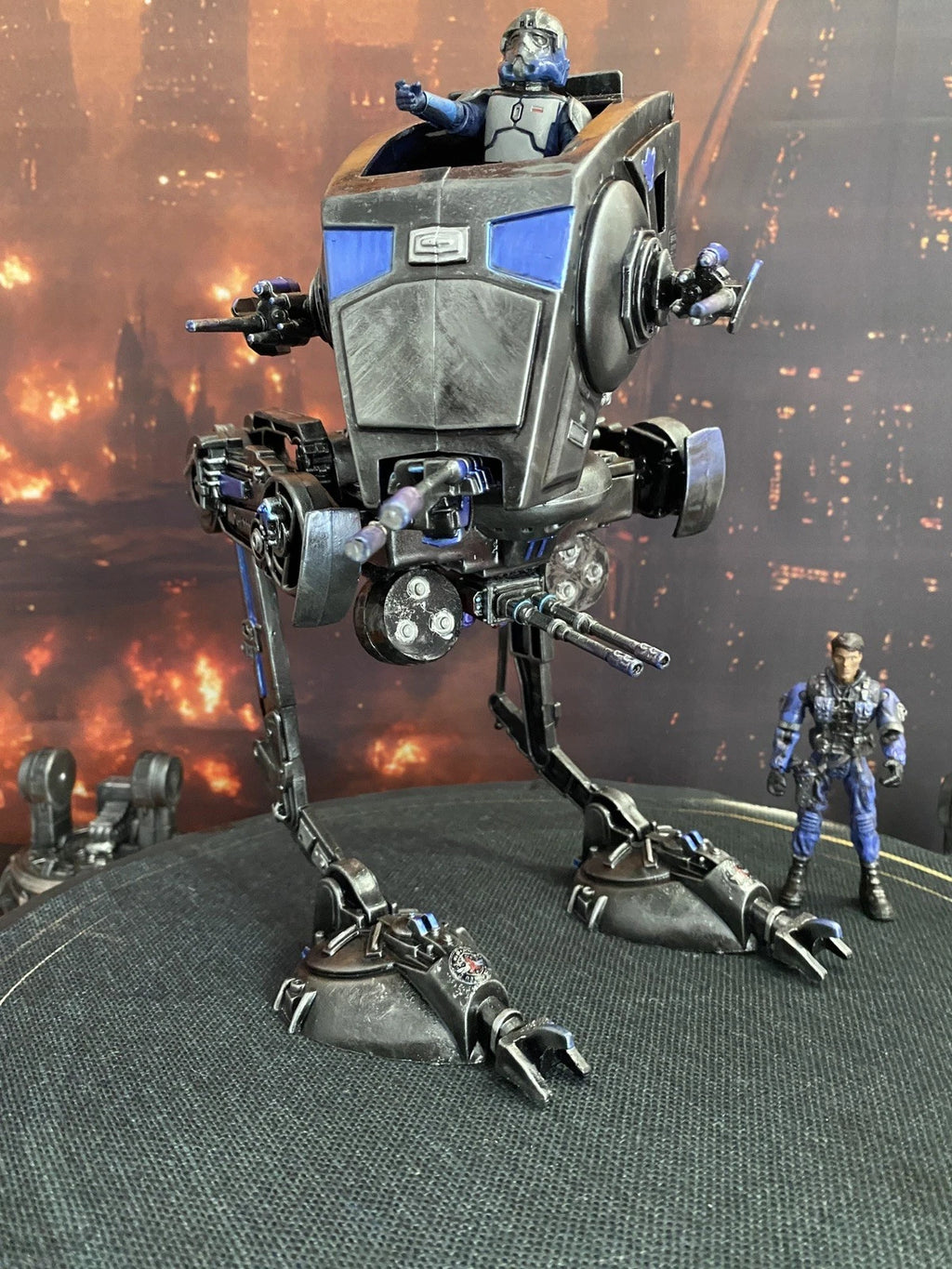 STAR WARS CUSTOM SHADOW TALON AT-ST COMMISSION HANDMADE VINTAGE KENNER COLLECTOR
