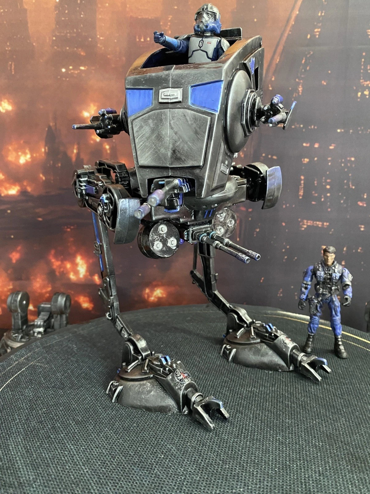 STAR WARS CUSTOM SHADOW TALON AT-ST COMMISSION HANDMADE VINTAGE KENNER COLLECTOR