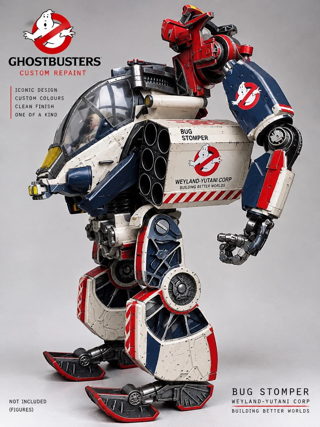 Ghostbusters Custom Vehicle Commission Ecto Repaint vintage Kenner Diorama