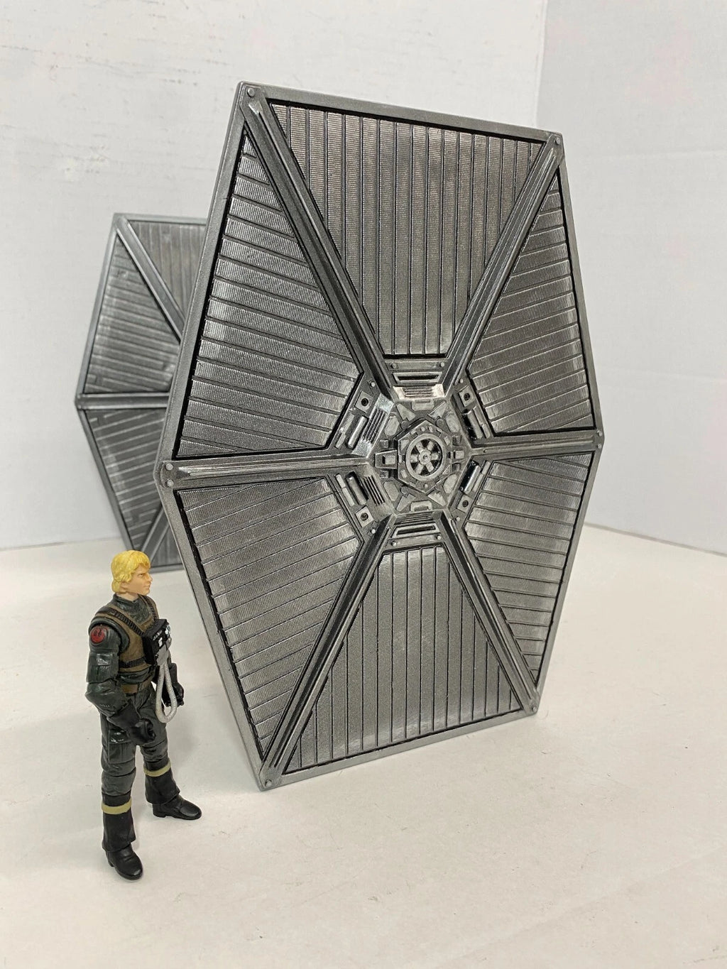 Andor Obsidian Reign Star Wars TIE Fighter Custom Vintage Kenner Black Series - view 12