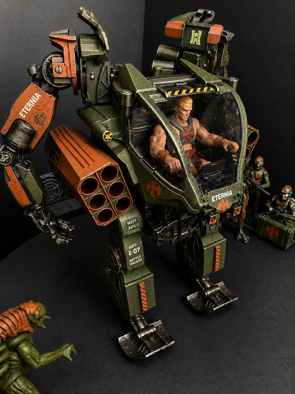 He-Man Masters Universe Custom Vehicle Skeletor Eternia Grayskull commission