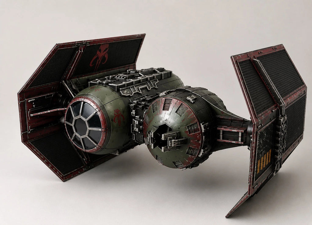 Mandalorian TIE Bomber Commission Star Wars Andor Vintage Sith Kenner Custom