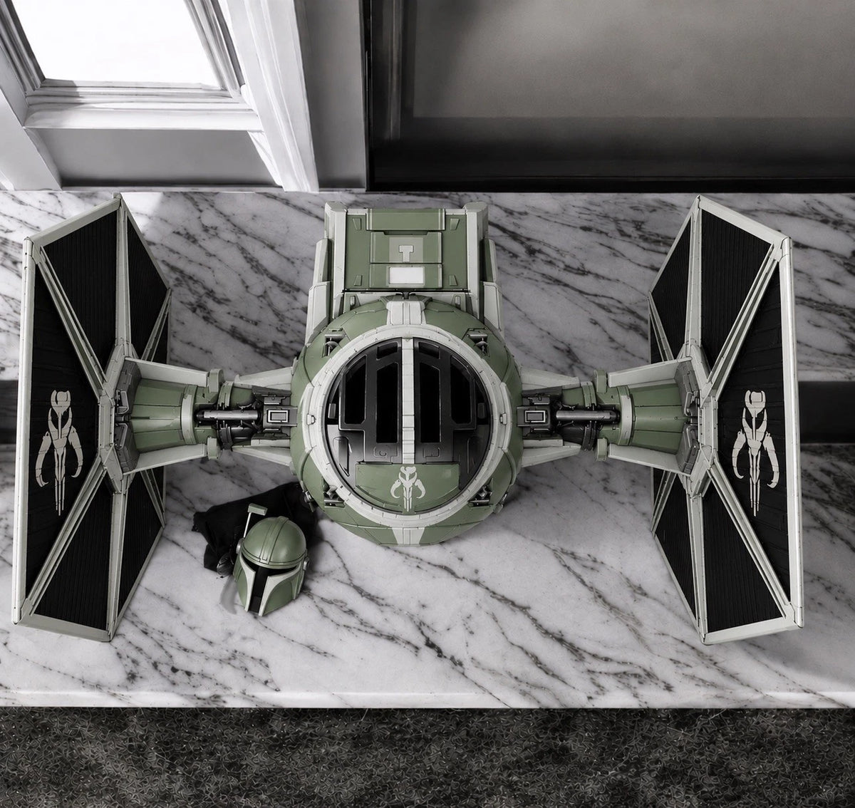 Mandalorian TIE Fighter Commission Star Wars Andor Vintage Sith Kenner Custom