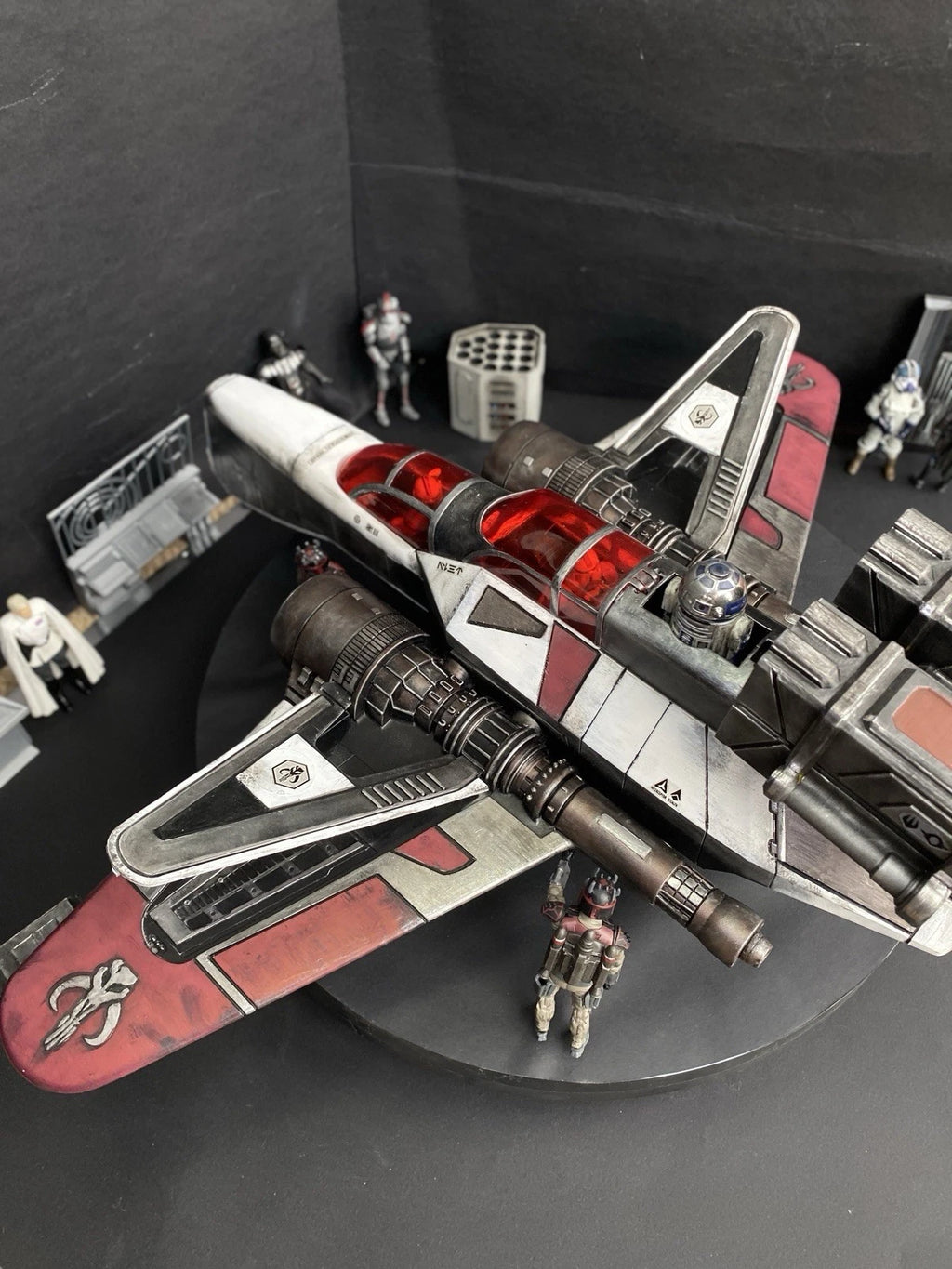 “Red Wraith” Mandalorian ARC 170 Starfighter Star Wars Andor Republic Vintage
