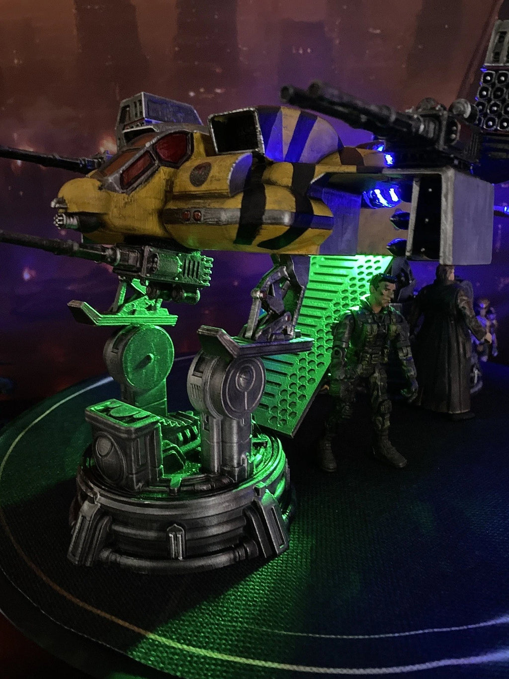 Aliens TITANIUM Gunship Colonial Marines Interceptor Romulus Earth Custom